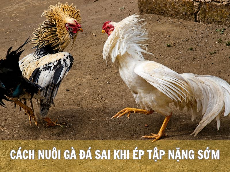 Cách Nuôi Gà Đá Sai Khi Ép Tập Nặng Sớm